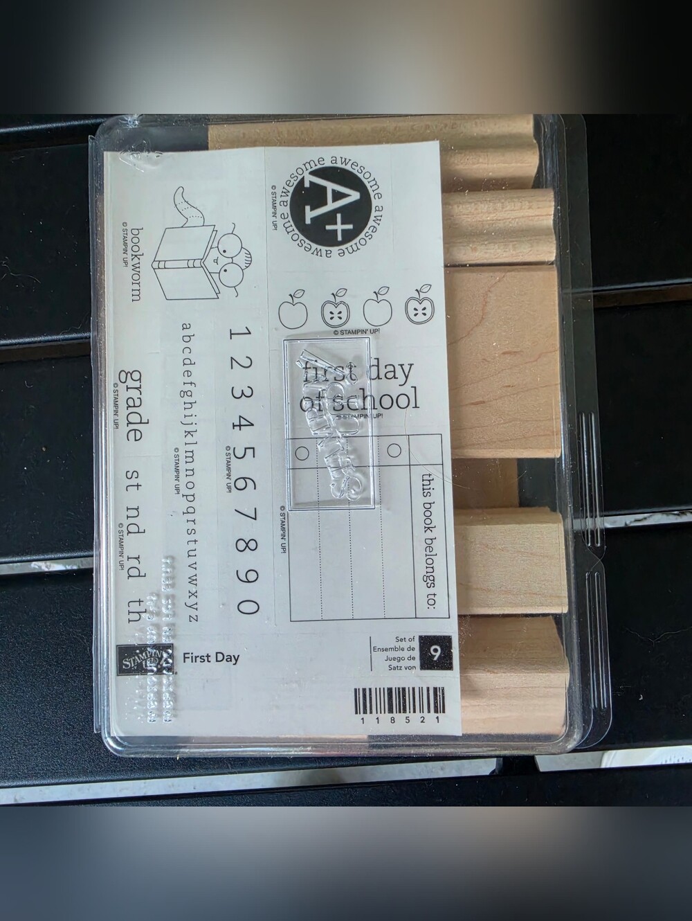 Stampabilities First Day Of School Rubber Stamp Set Never Used